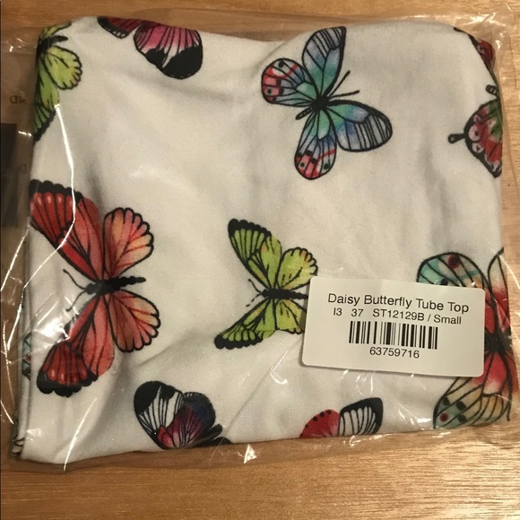 Daisy Butterfly Tube Top - Picture 4 of 4